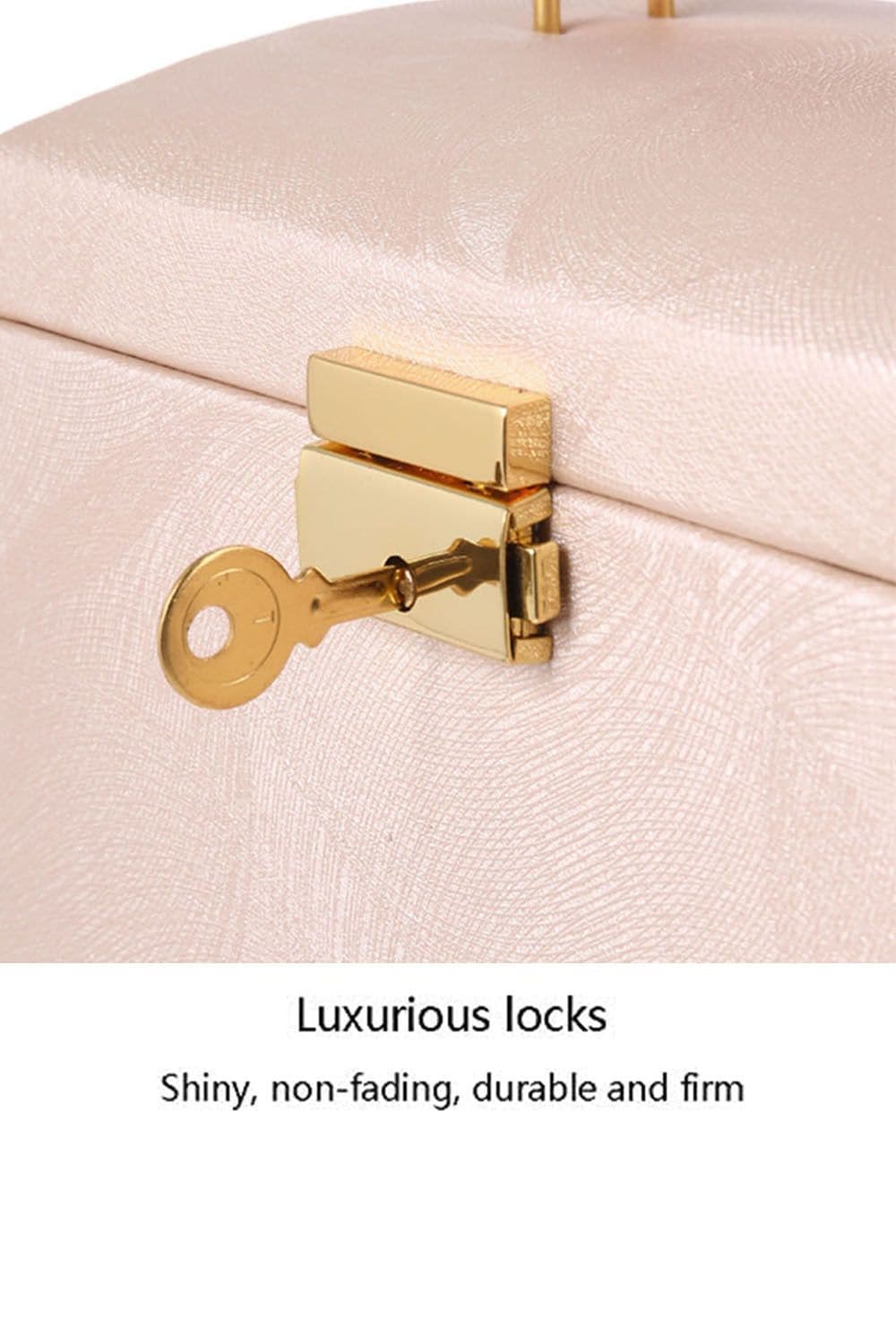 Living and Home Multi-Function Faux Leather Jewellery Storage Box with Drawers image 4