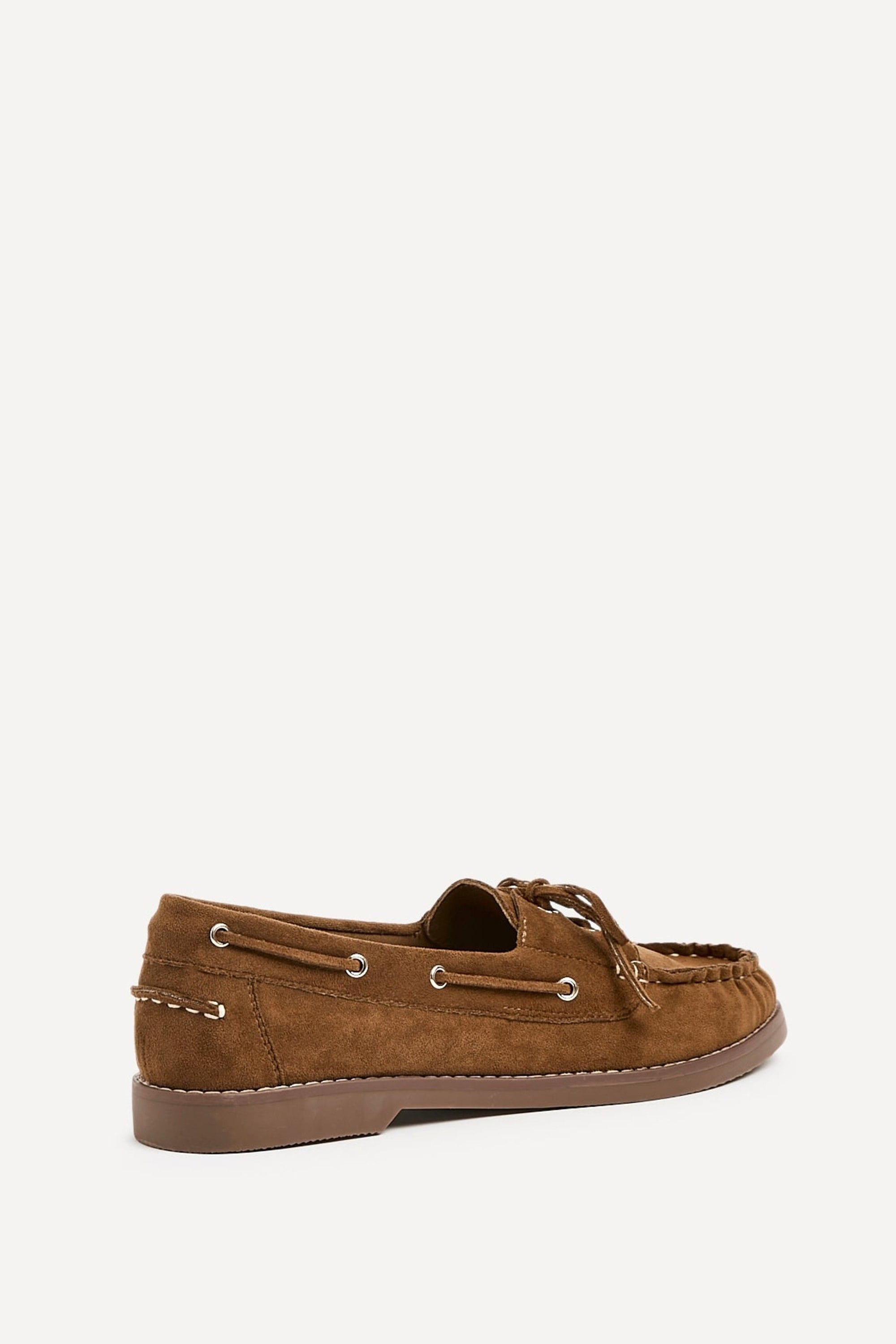Linzi Frame Tan Faux Suede Boat Shoes image 5