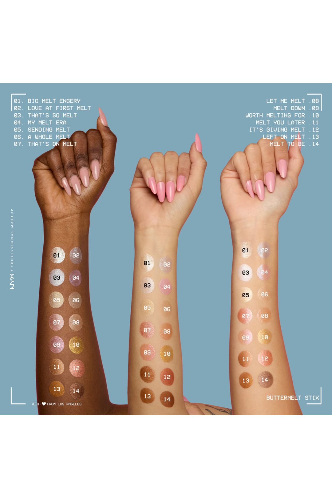 NYX Professional Makeup Buttermelt Glow Stix 5g My Melt Era image 7