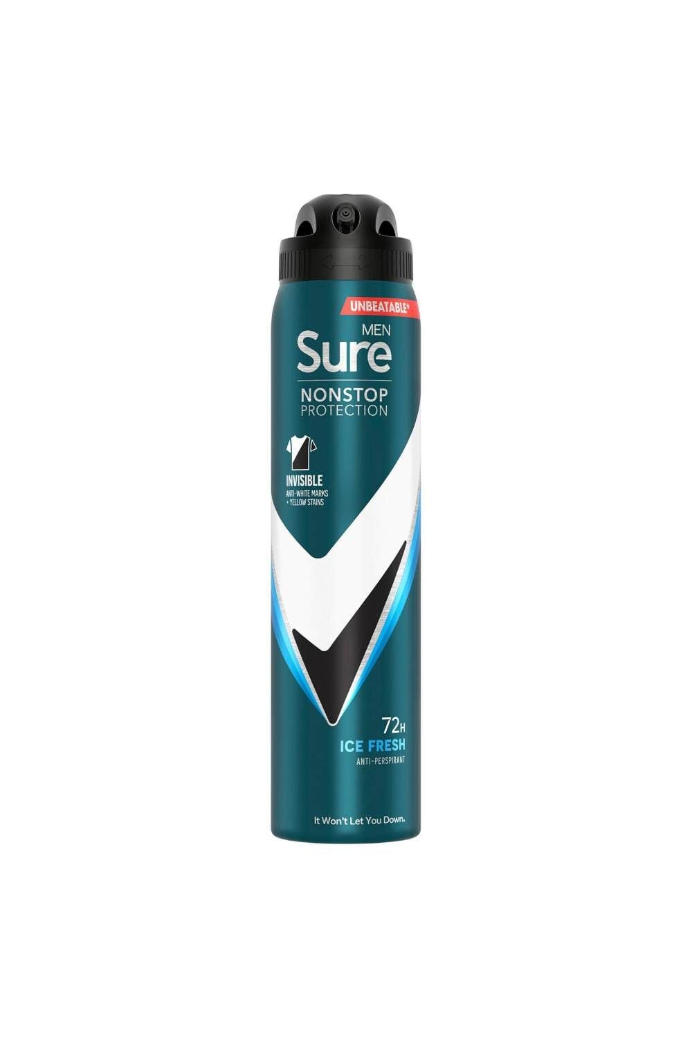 Sure Men 'Antiperspirant' 72H Protection Invisible Ice Advance Deo, 3x250ml image 2