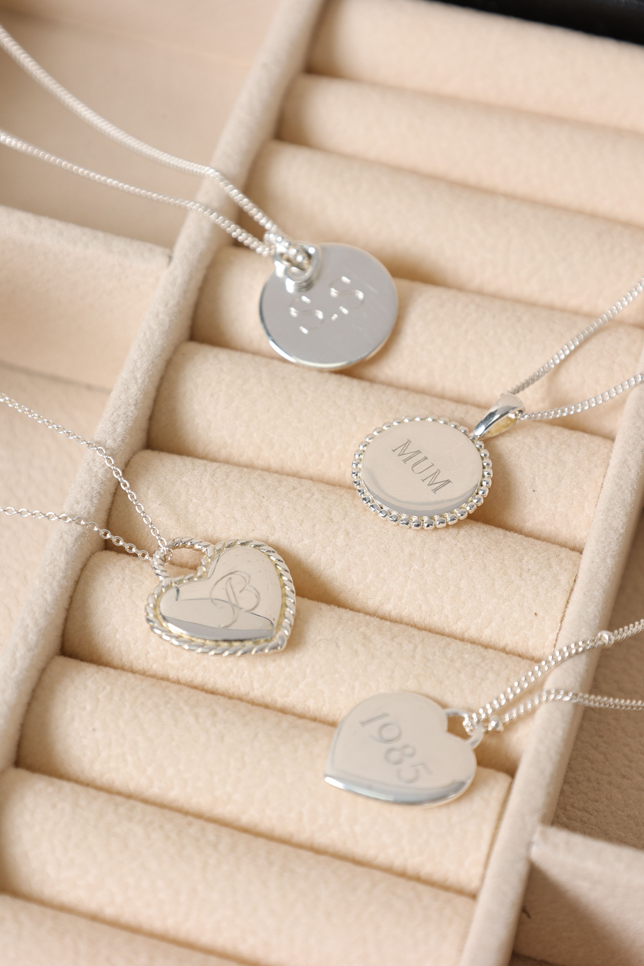 Jon Richard Sterling Silver 925 Polished Beaded Edge Round Pendant image 5