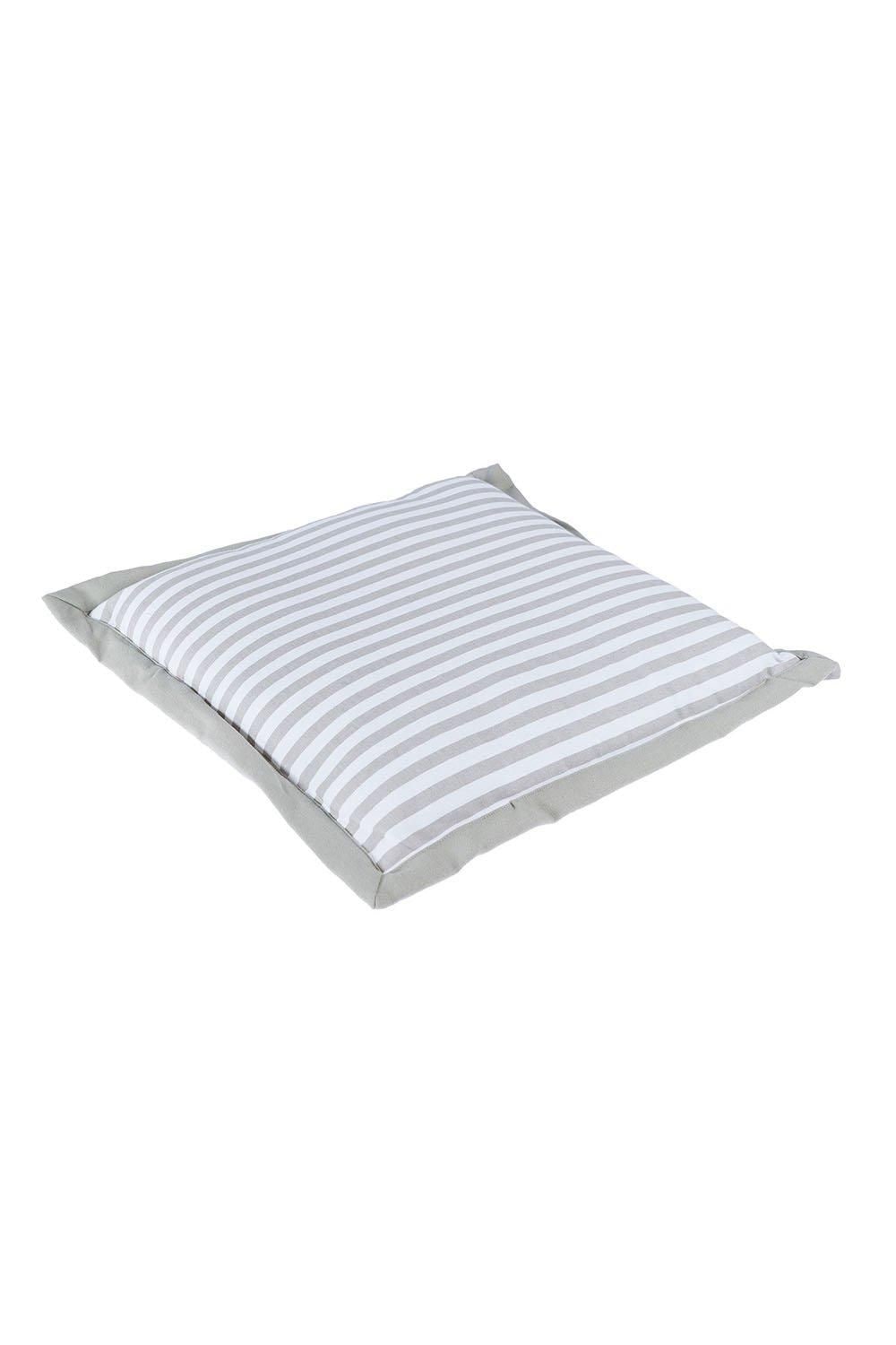 Homescapes Handmade Striped Seat Pad Soft Cotton Dining Chair Cushion image 2