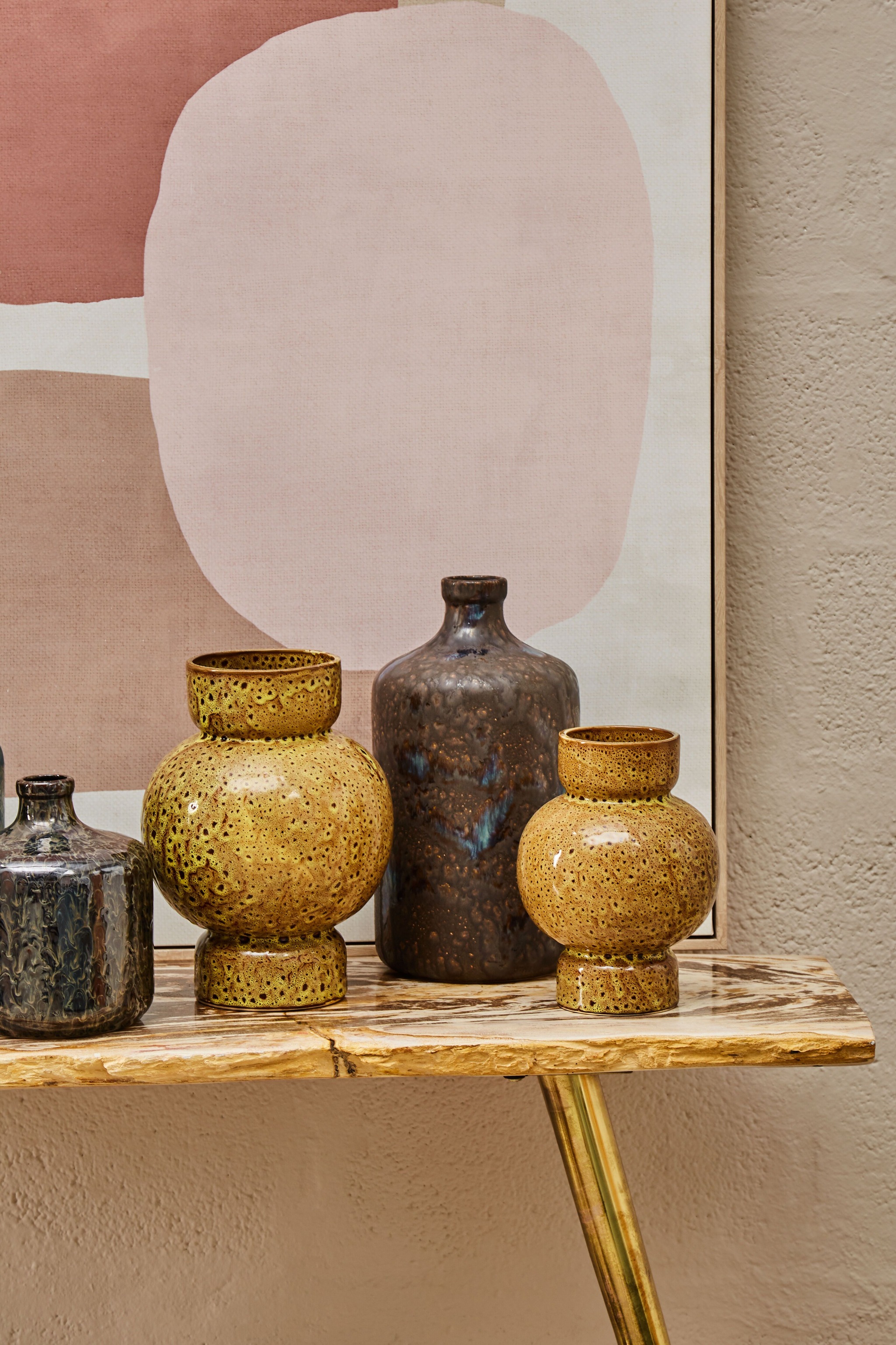 Orsina Large Ceramic Vase, Decorative Flower Vase For Home Decor, Glazed Surface Large Ceramic Vase For flowers image 2