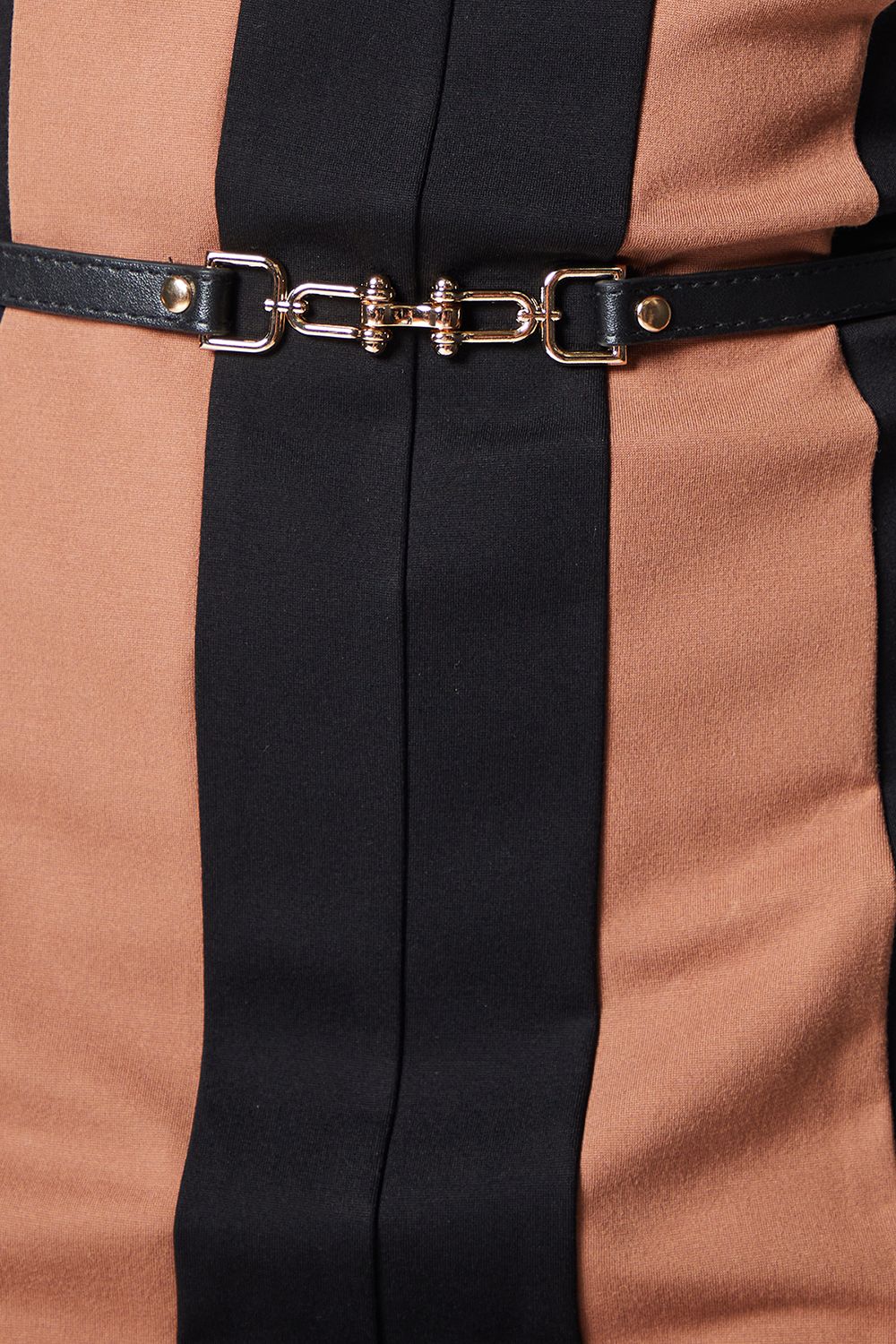 Principles Beige Contrast Detail Ponte Shift Dress Camel image 5