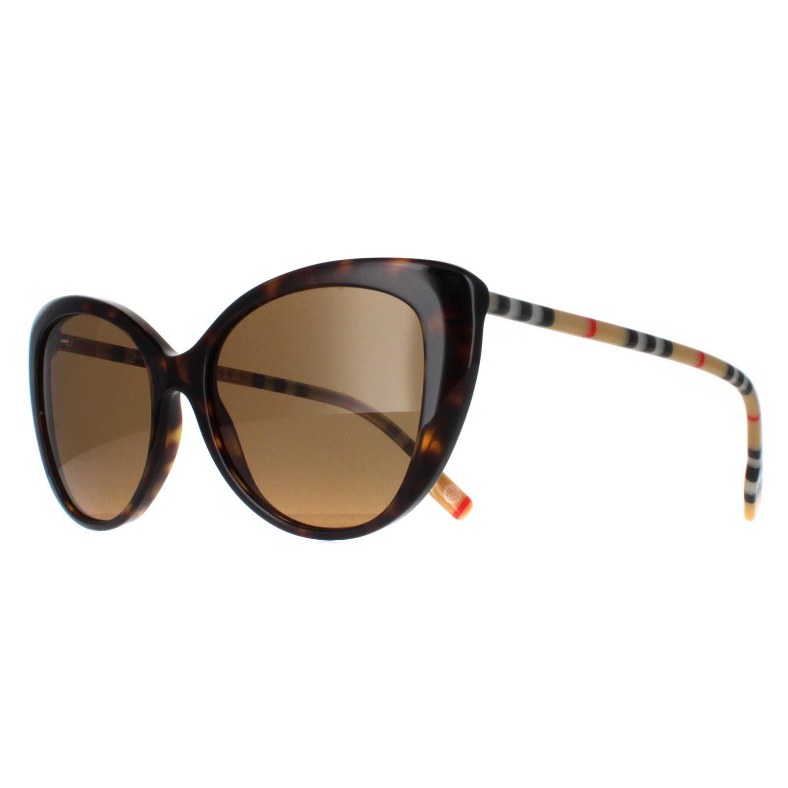 Burberry Cat Eye Dark Havana Brown Polarized BE4407 image 2