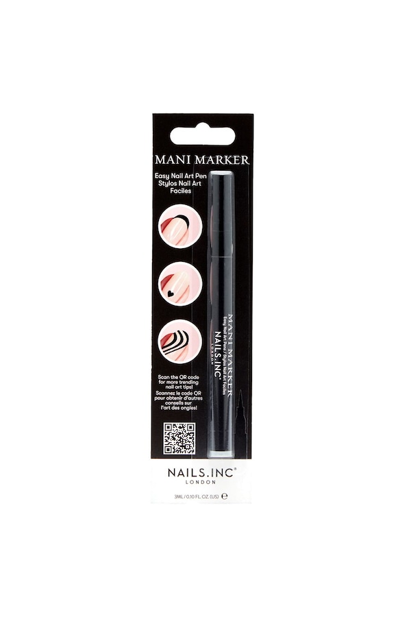 Nails Inc Mani Marker Black Pen Multi