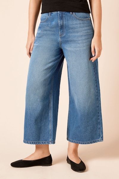 Dorothy Perkins Denim Culotte Jeans Mid Wash