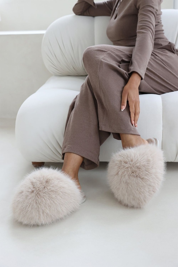 Where's That From 'Keira' Ultimate Fluffy Faux Fur Mule Slippers