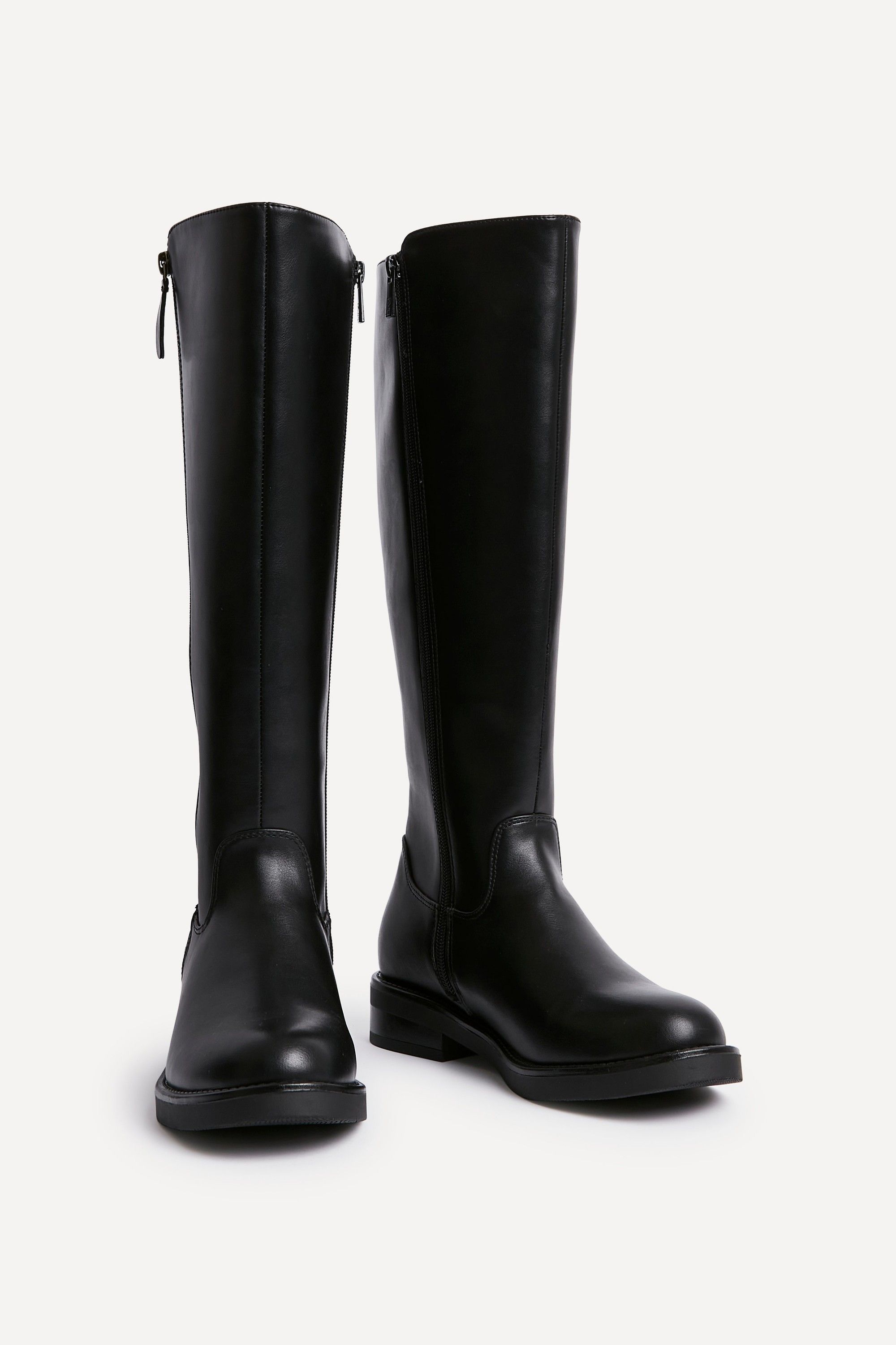 Linzi Roam Black Faux Leather High Leg Boot image 3