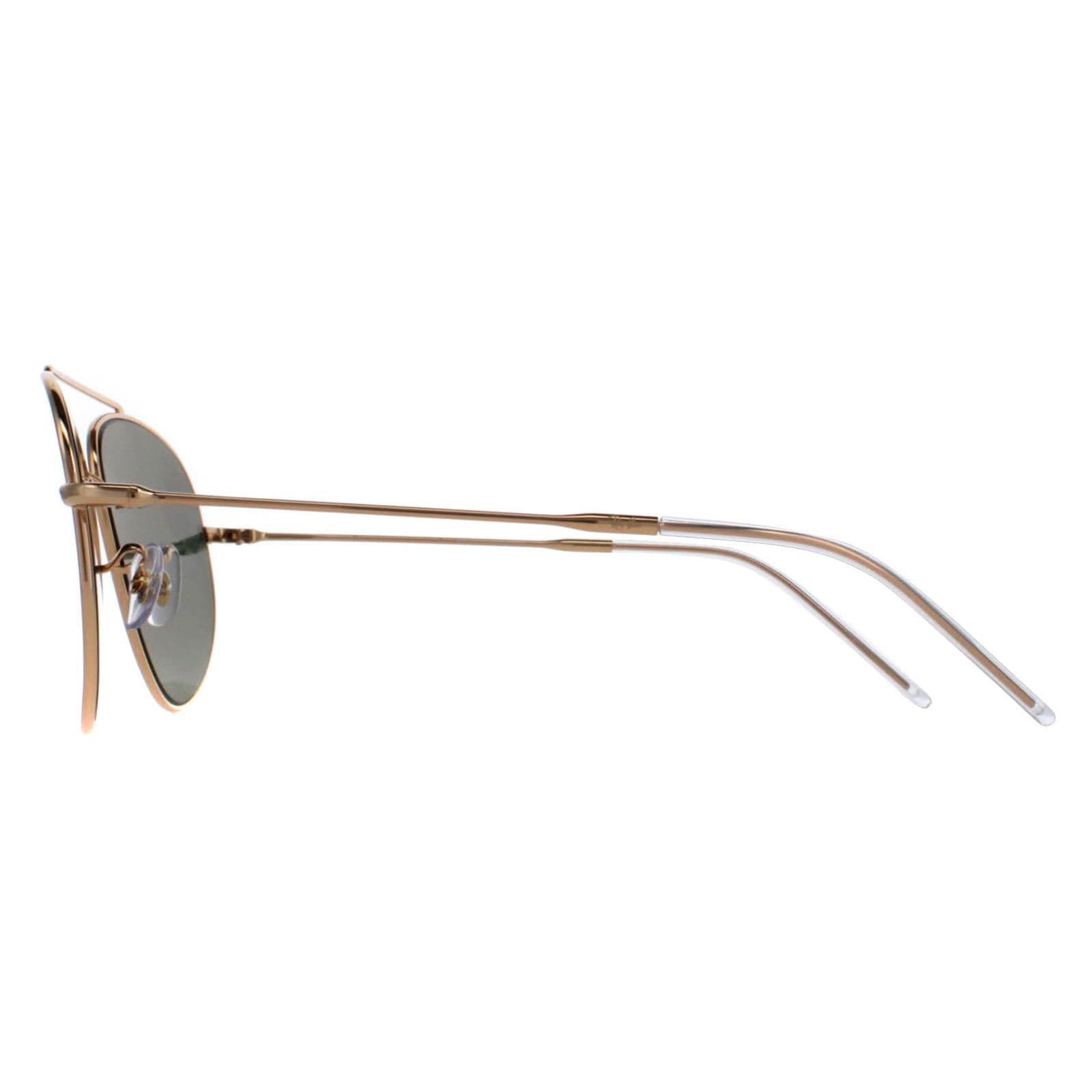 Ray-Ban Aviator Gold Green RB0101S Aviator Reverse image 3