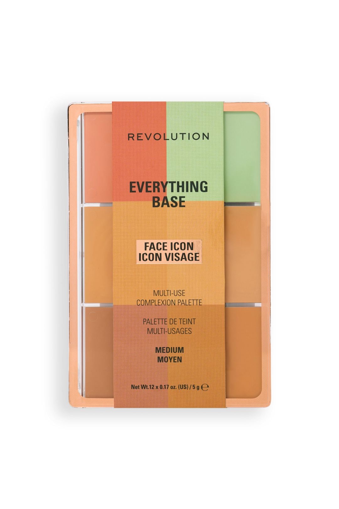 Revolution Everything Base Face Icon Complexion Palette 5g Medium image 1