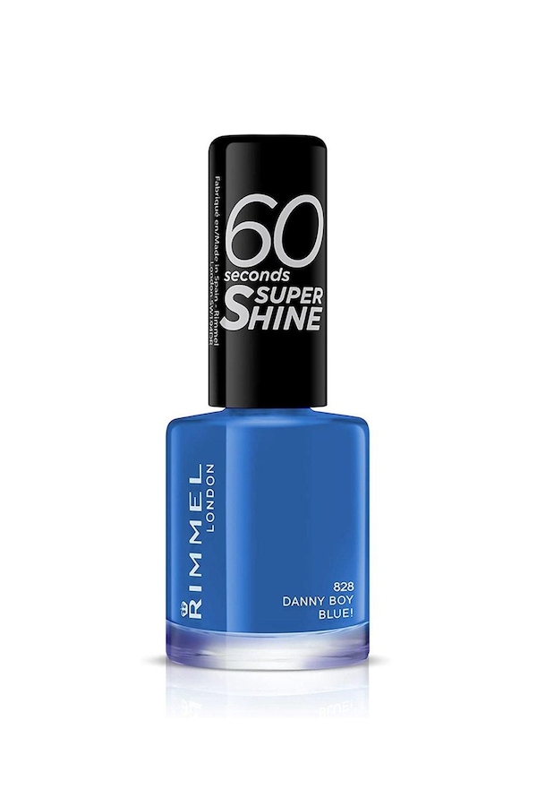 Rimmel London 60 Seconds Super Shine Nail Polish Danny Boy Blue