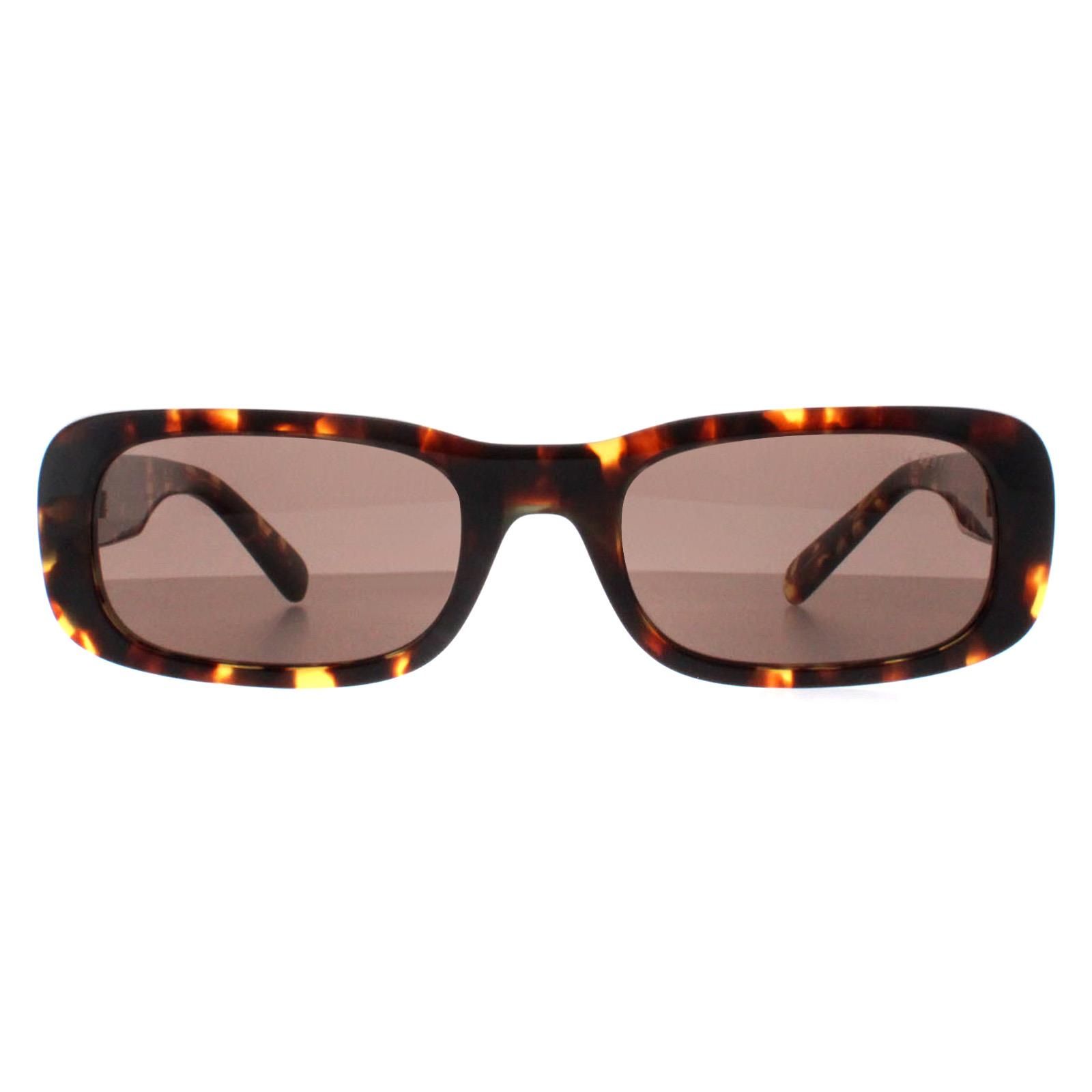 Miu Miu Rectangle Honey Havana Dark Brown MU08ZS image 1