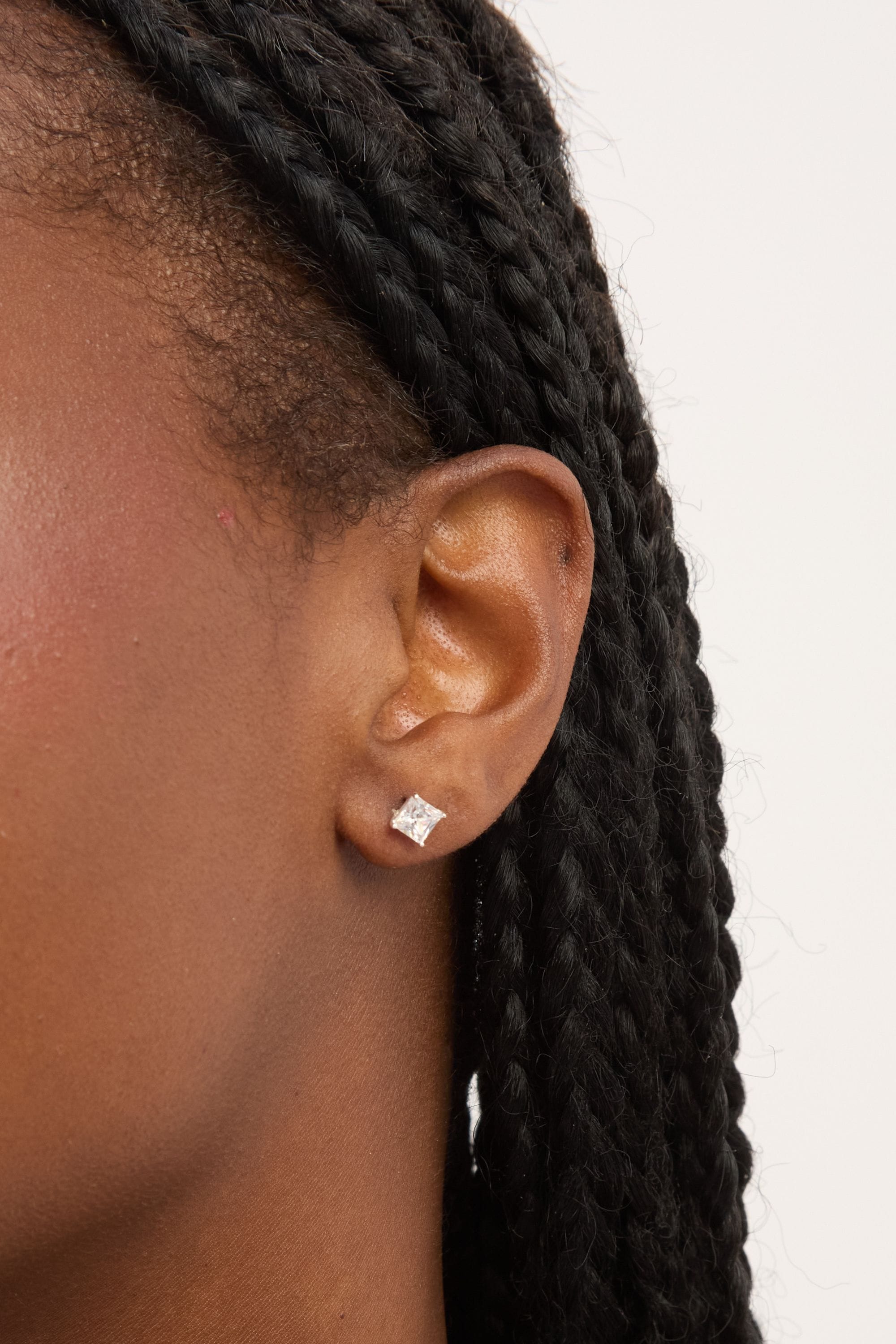 Simply Silver Sterling Silver 925 Cubic Zirconia Cushion Set image 3