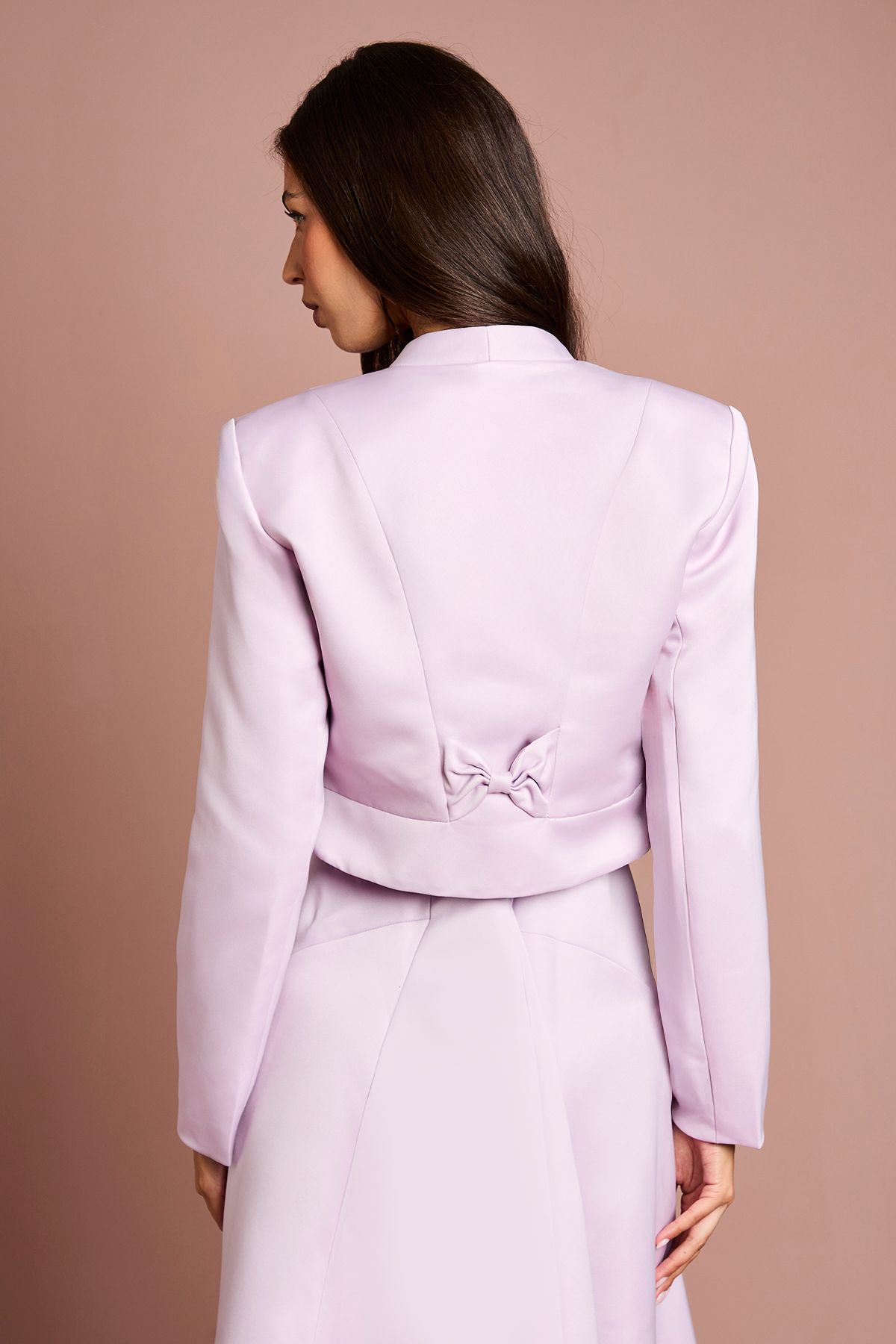 Coast Crop Satin Jacket Lilac image 3