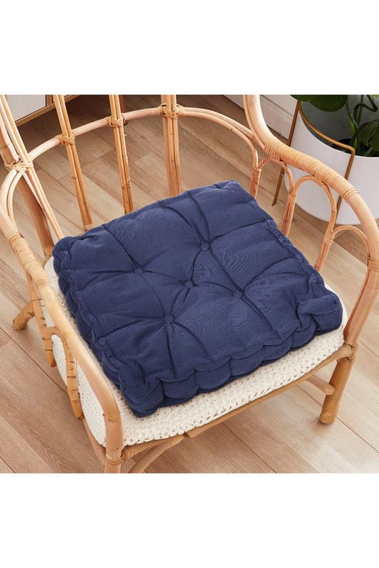 Living and Home Garden Armchair Cotton-Linen Cushion Chair Pad with Handle