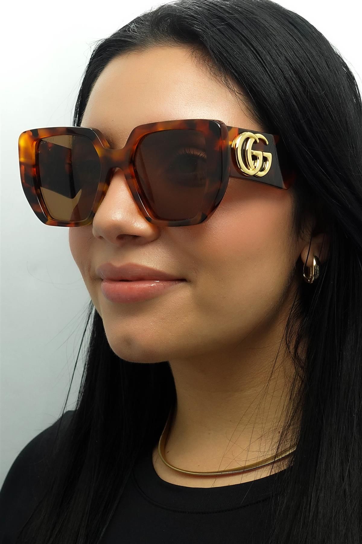 Gucci Square Havana Brown GG0956S image 5