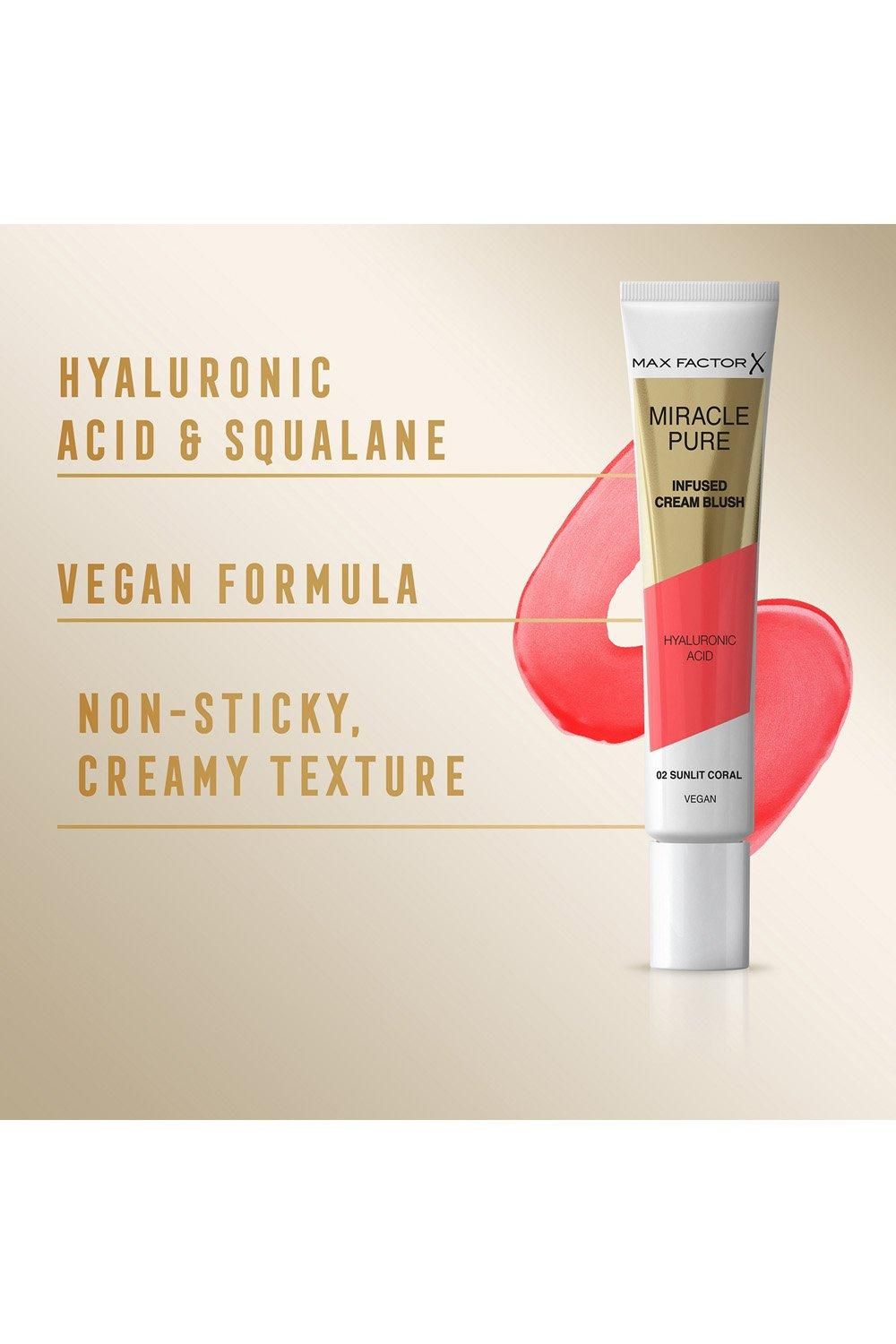 Max Factor Miracle Pure Infused Cream Blush Sunlit Coral image 4