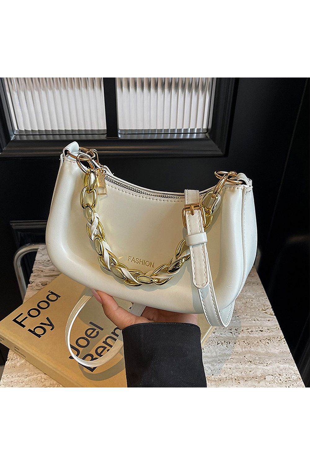 XY London 'Helina' Women's Small Handbag With Shoulder Strap and Chain Strap image 2