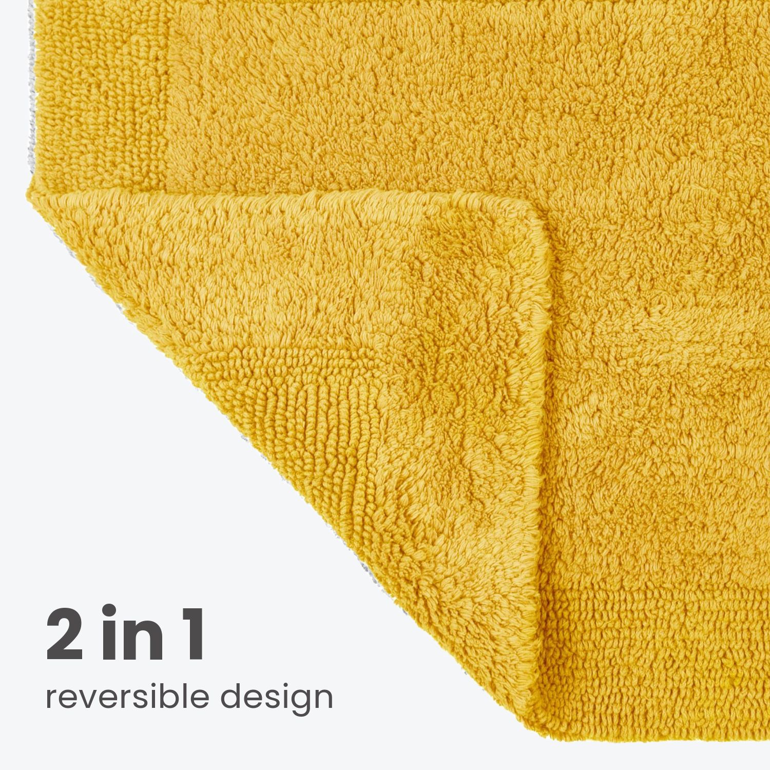 Allure Bath Fashions Elegance Reversible Heavyweight Bath Mat image 4