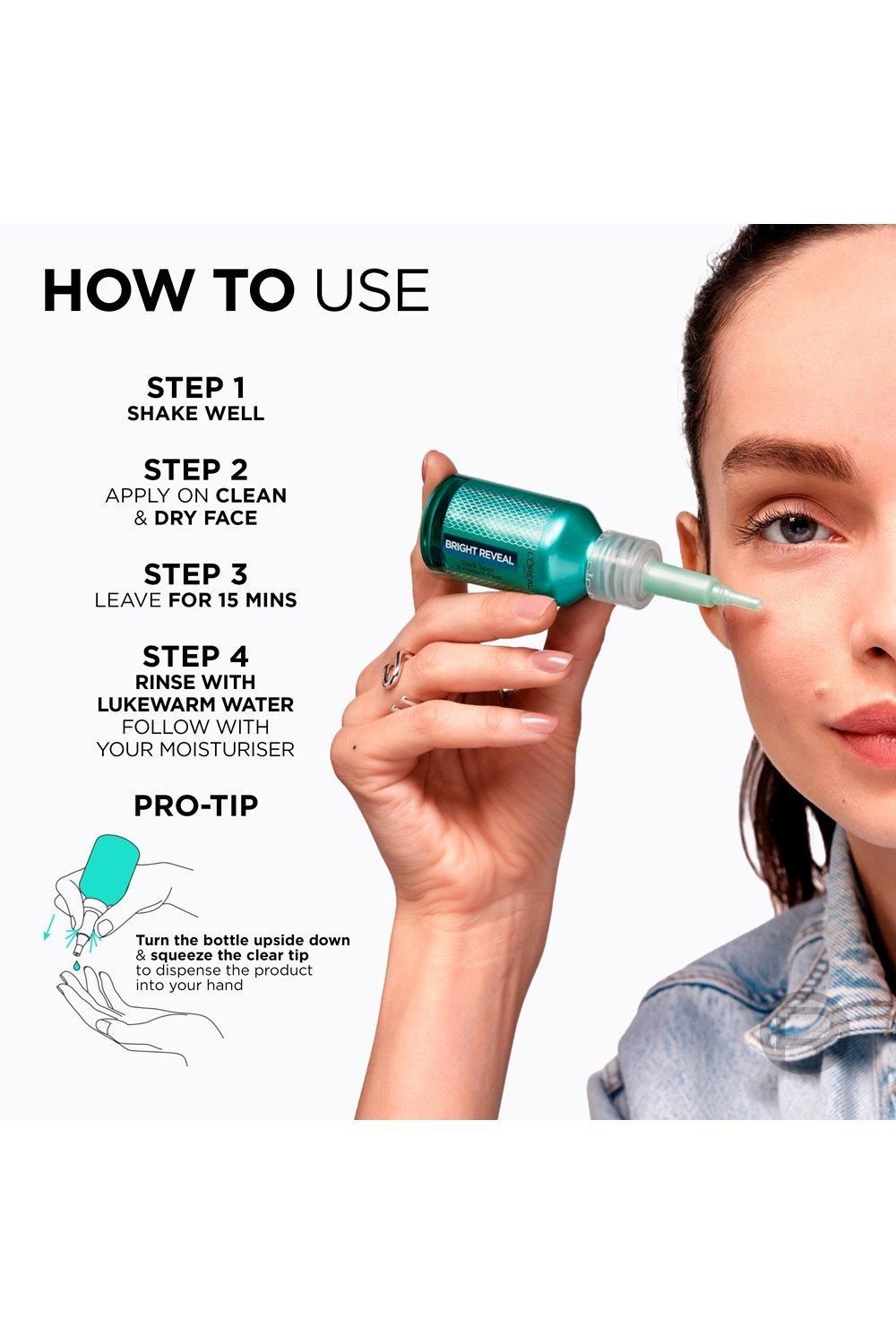 L'Oréal Paris Bright Reveal Dark Spot Exfoliant Peel, 25% AHA + BHA + PHA and Niacinamide Multi image 7