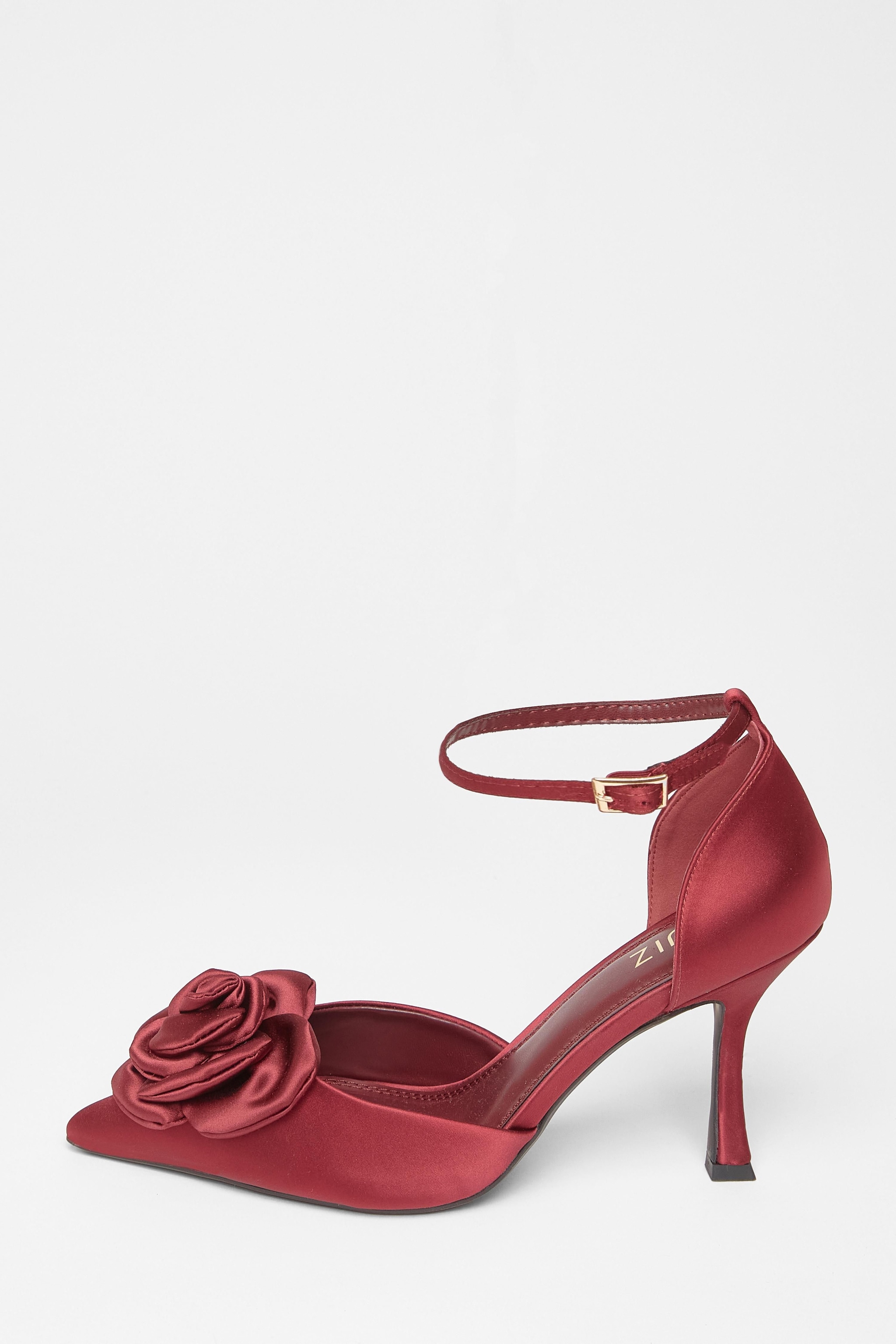 Quiz Burgundy Corsage Court Heels image 3