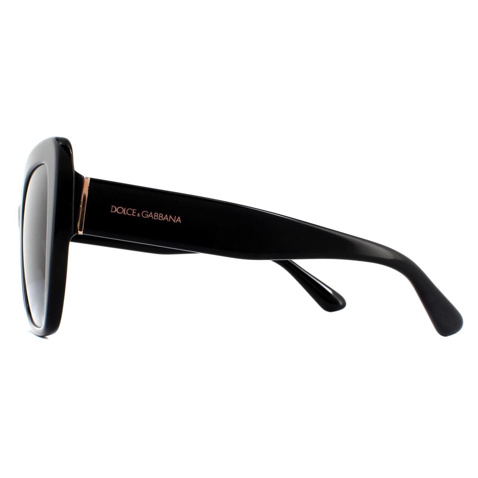 Dolce & Gabbana Cat Eye Black Grey Gradient Sunglasses image 3