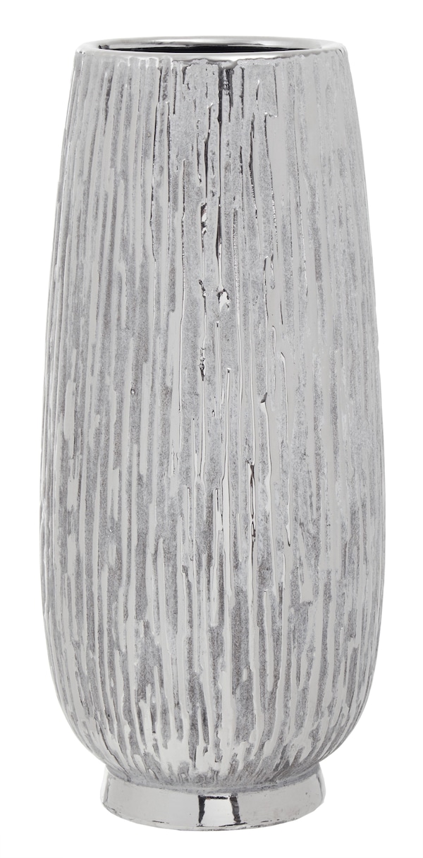 Orsina Hesper Large Silver Ceramic Vase