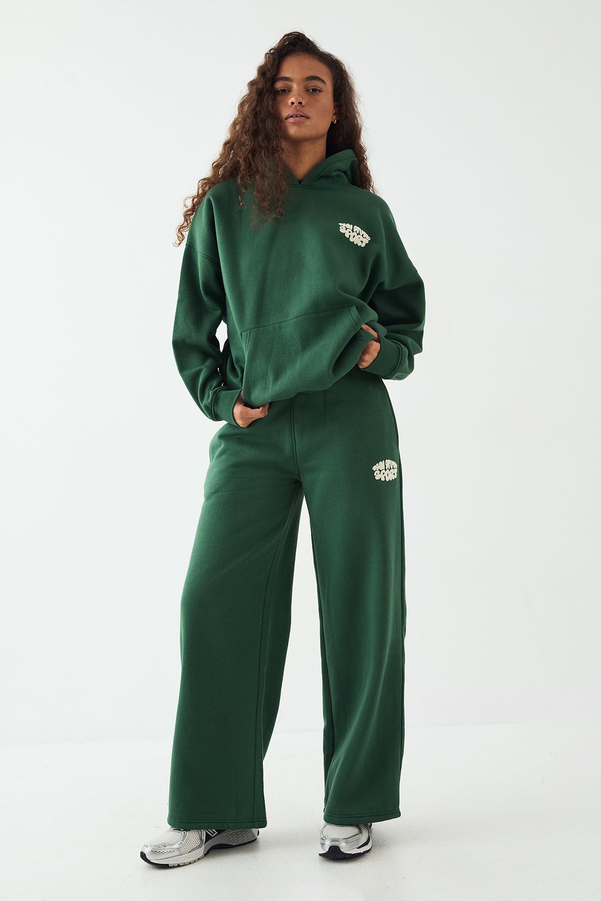 DSGN Studio DSGN Studio Sport Bubble Oversized Hoodie Forest image 3