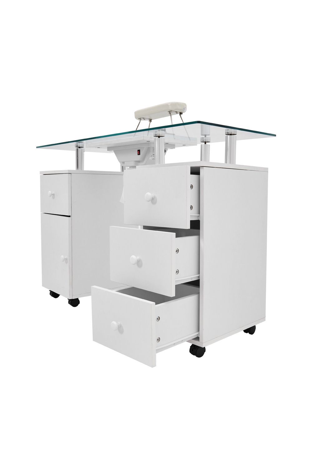 SHEONLY Professional Mobile Manicure Table on Wheels image 3