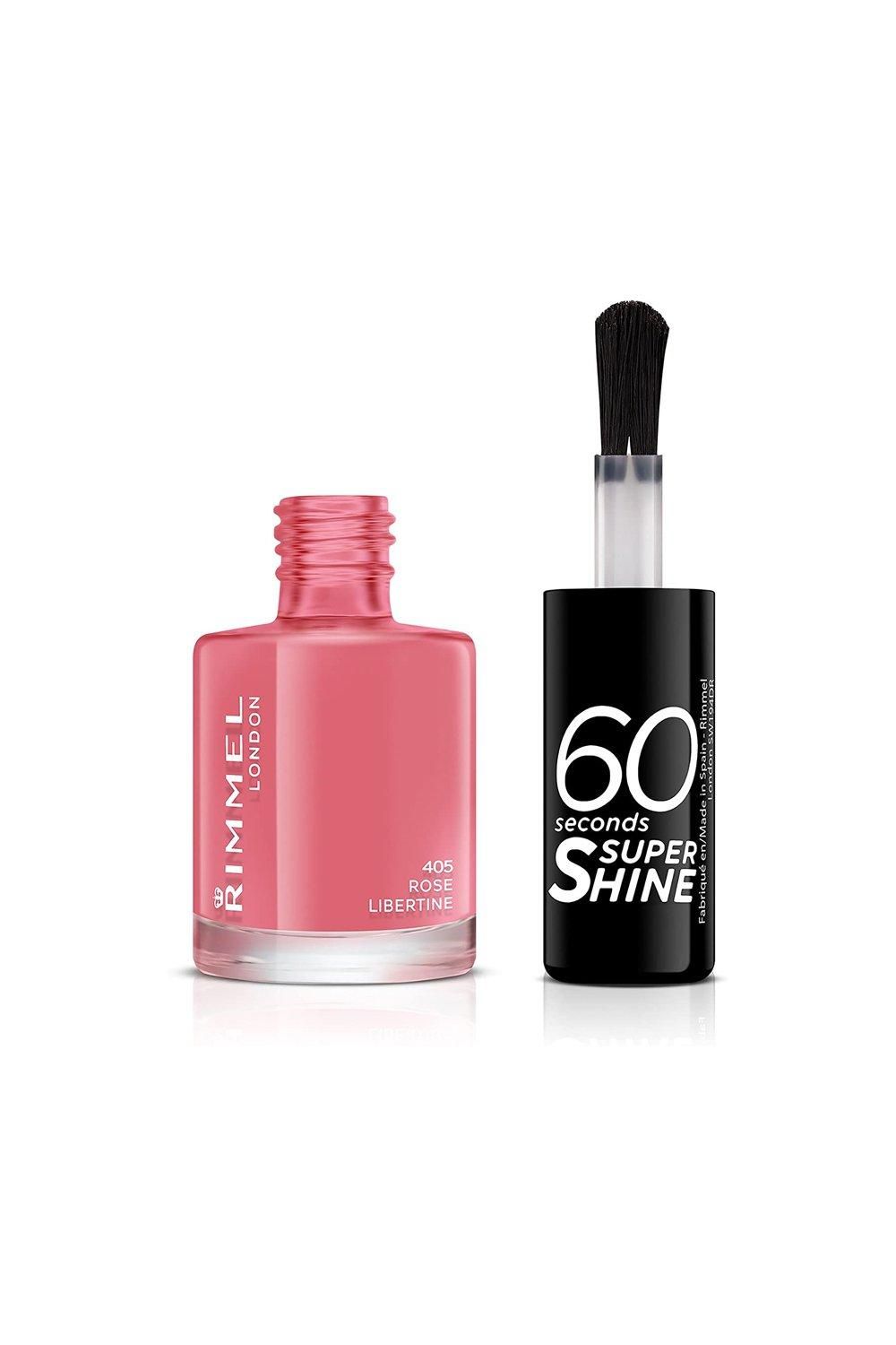Rimmel London 60 Seconds Super Shine Nail Polish Rose Libertine image 3