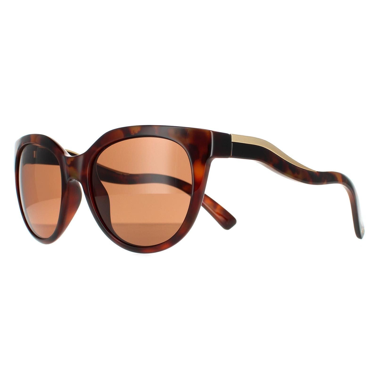 Serengeti Cat Eye Red Moss Tortoise Matte Champagne Gold Polarized Drivers Lia Sunglasses image 2