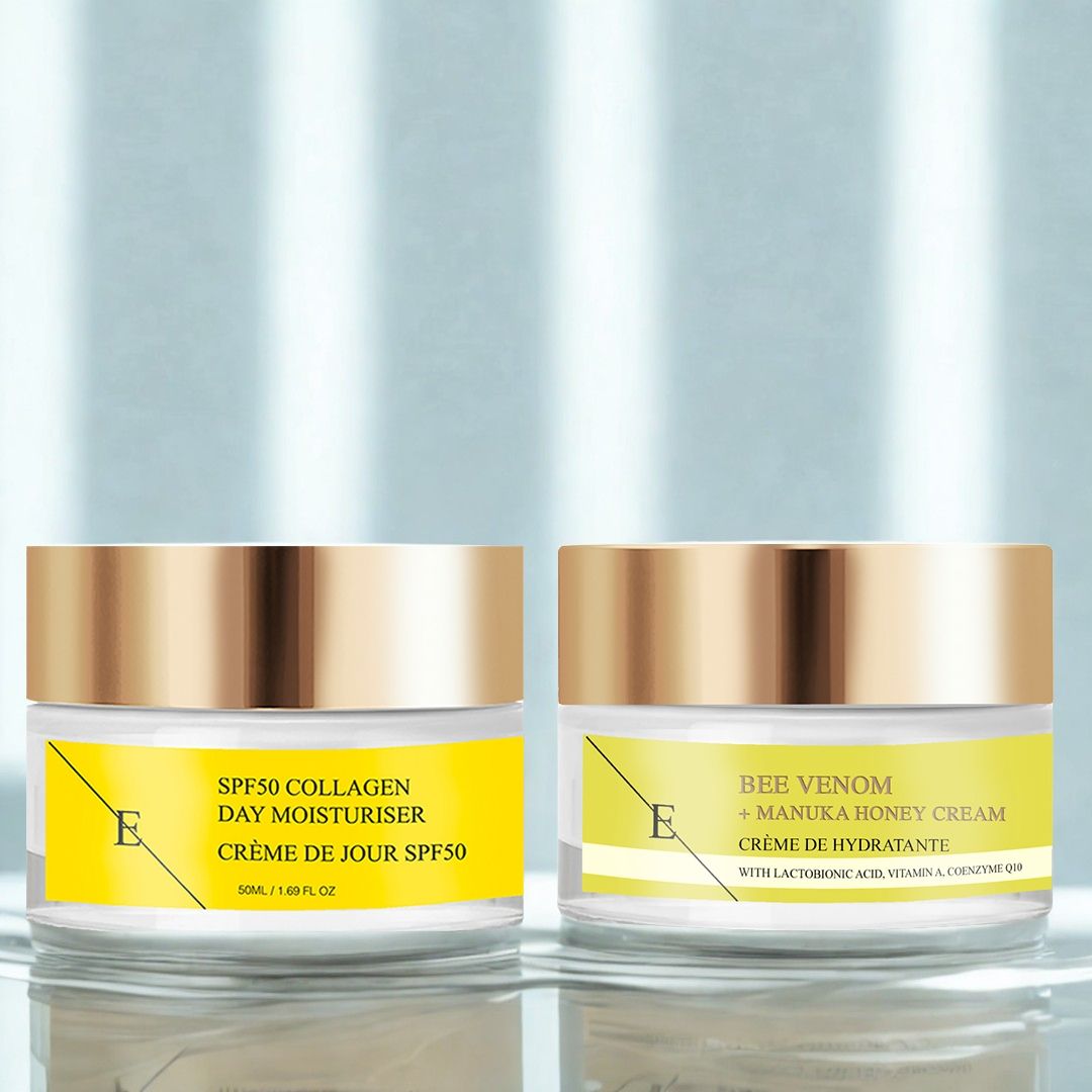 Erth Skin London Bee Venom Manuka Honey Cream 50ml + SPF50 Collagen Day Cream 50ml image 3