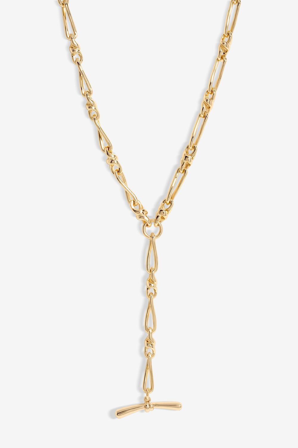 Jon Richard Gold Plated T Bar Necklace image 1