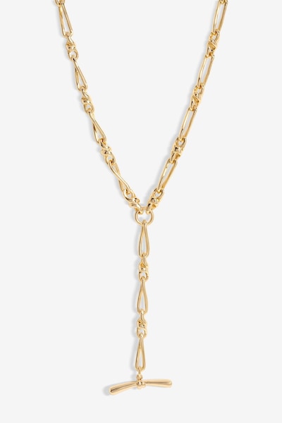 Jon Richard Gold Plated T Bar Necklace