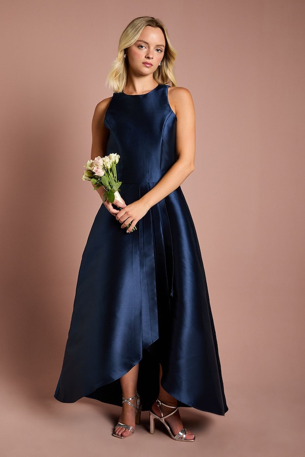 Coast Teen Coast Twill Waterfall Bridesmaid Dress Navy
