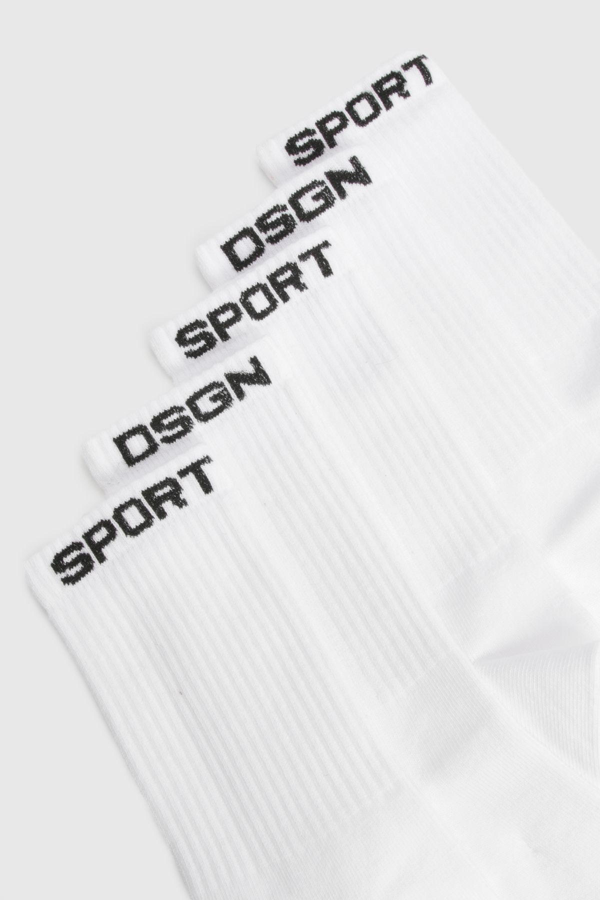 DSGN Studio DSGN Studio Sports 5 Pack Sports Socks White image 4