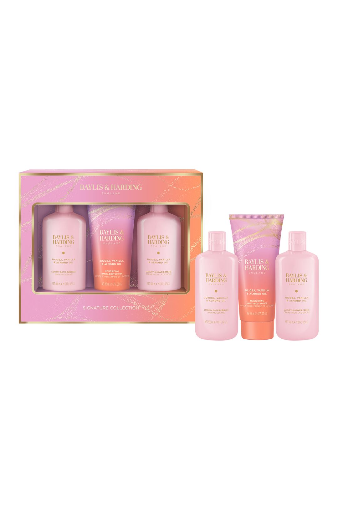 Baylis & Harding Jojoba, Vanilla & Almond Oil Luxury Bathing Essentials Gift Set Multi image 3