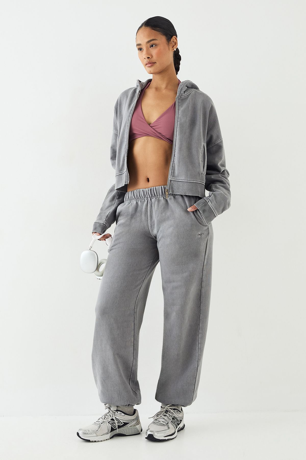 DSGN Studio DSGN Studio Premium Heavyweight Washed Cuffed Jogger Charcoal image 3