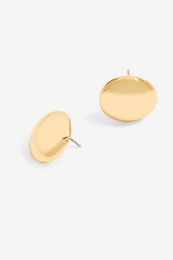 Jon Richard Gold Plated Dome Earrings