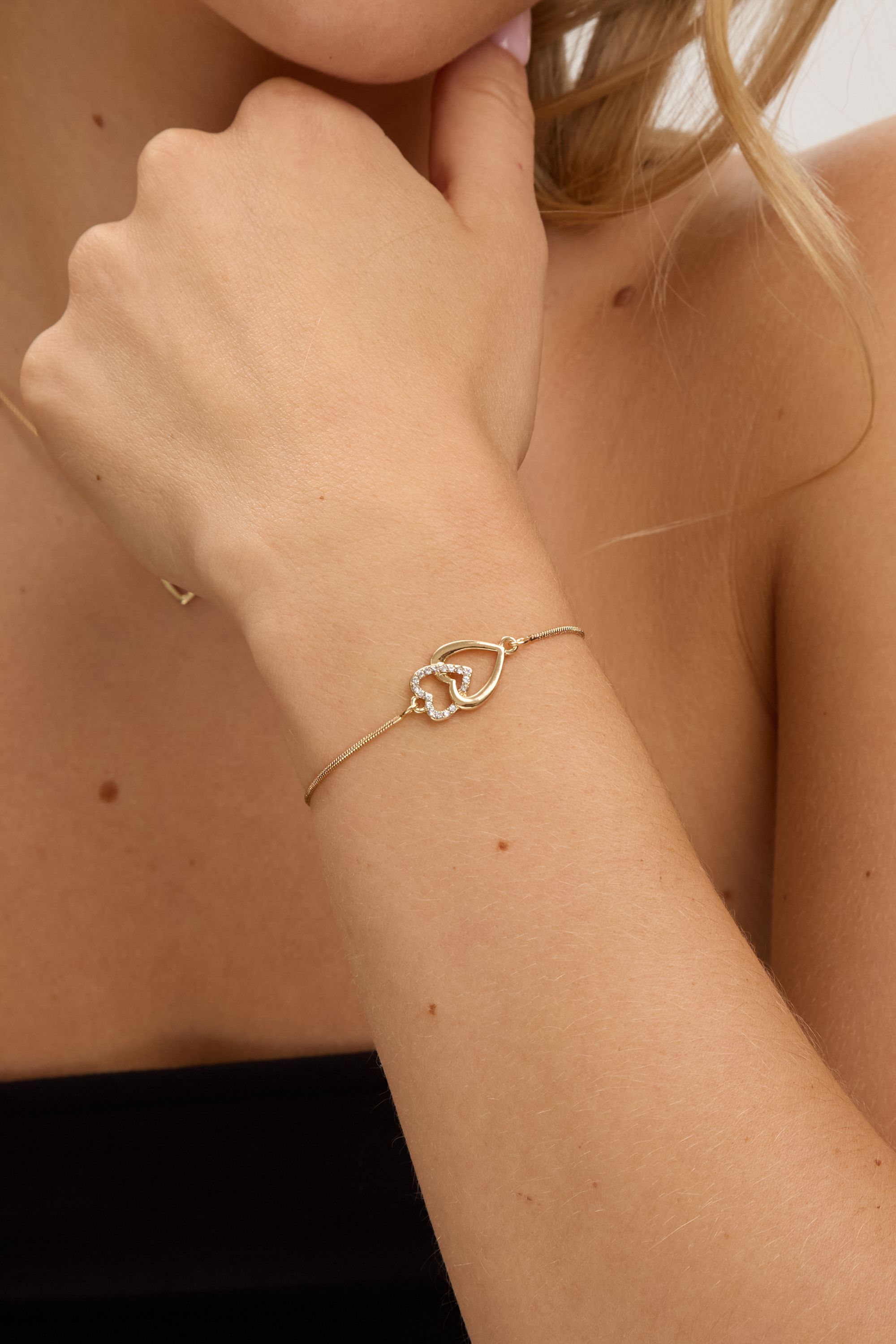 Jon Richard Silver Plated Pearl And Crystal Heart Trio Set - Gift Boxed image 4