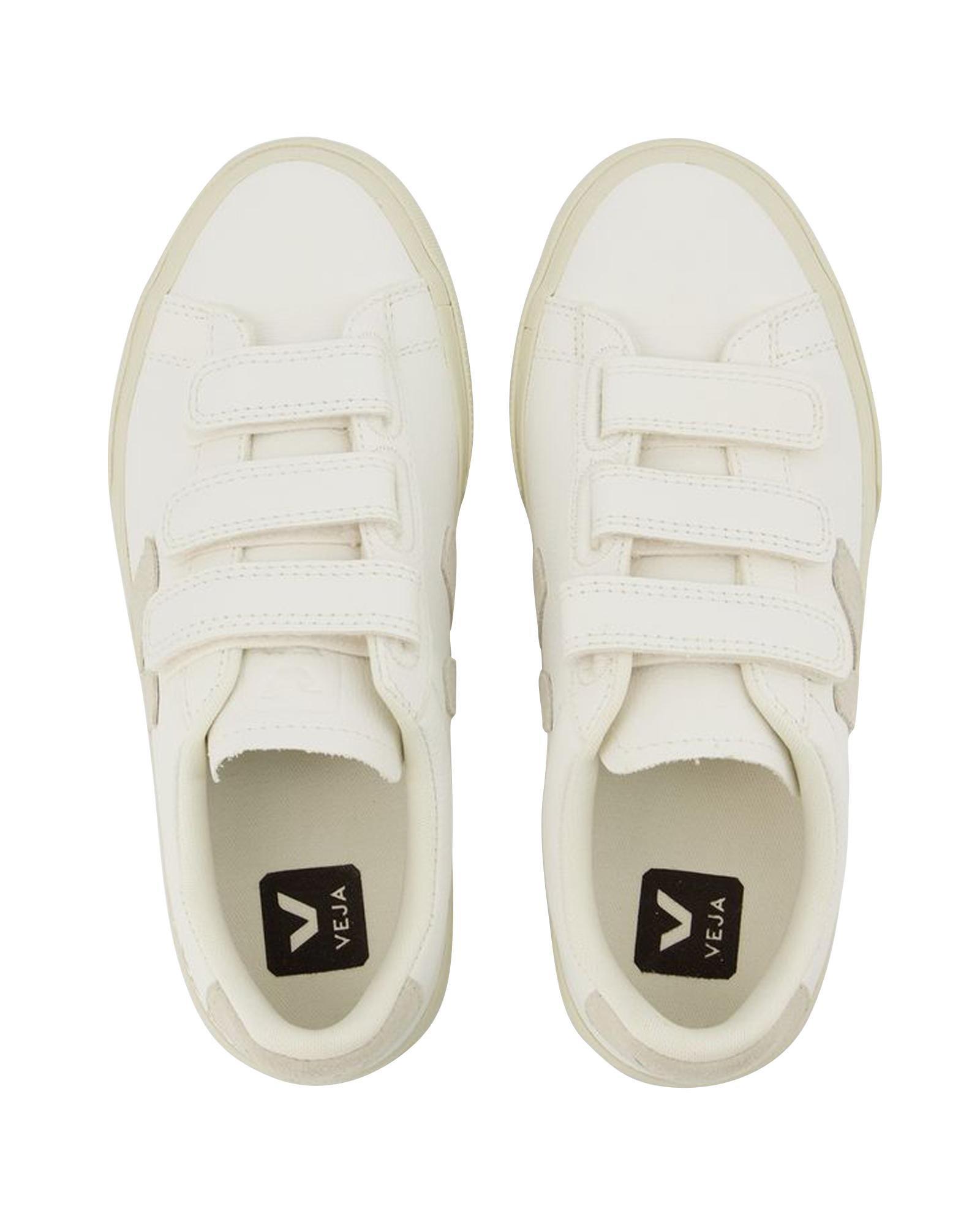 Veja Esplar Kids Velcro Strap Sneaker Wo - White