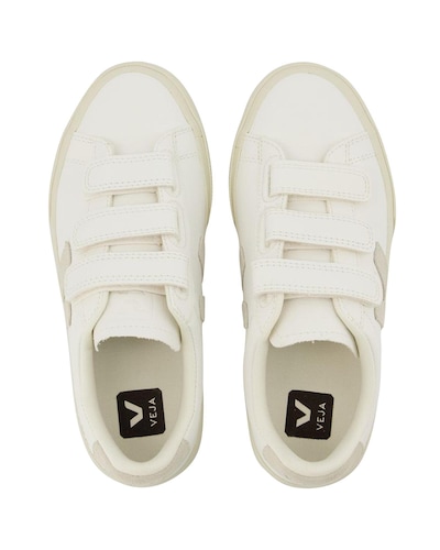 Veja Esplar Kids Velcro Strap Sneaker Wo - White