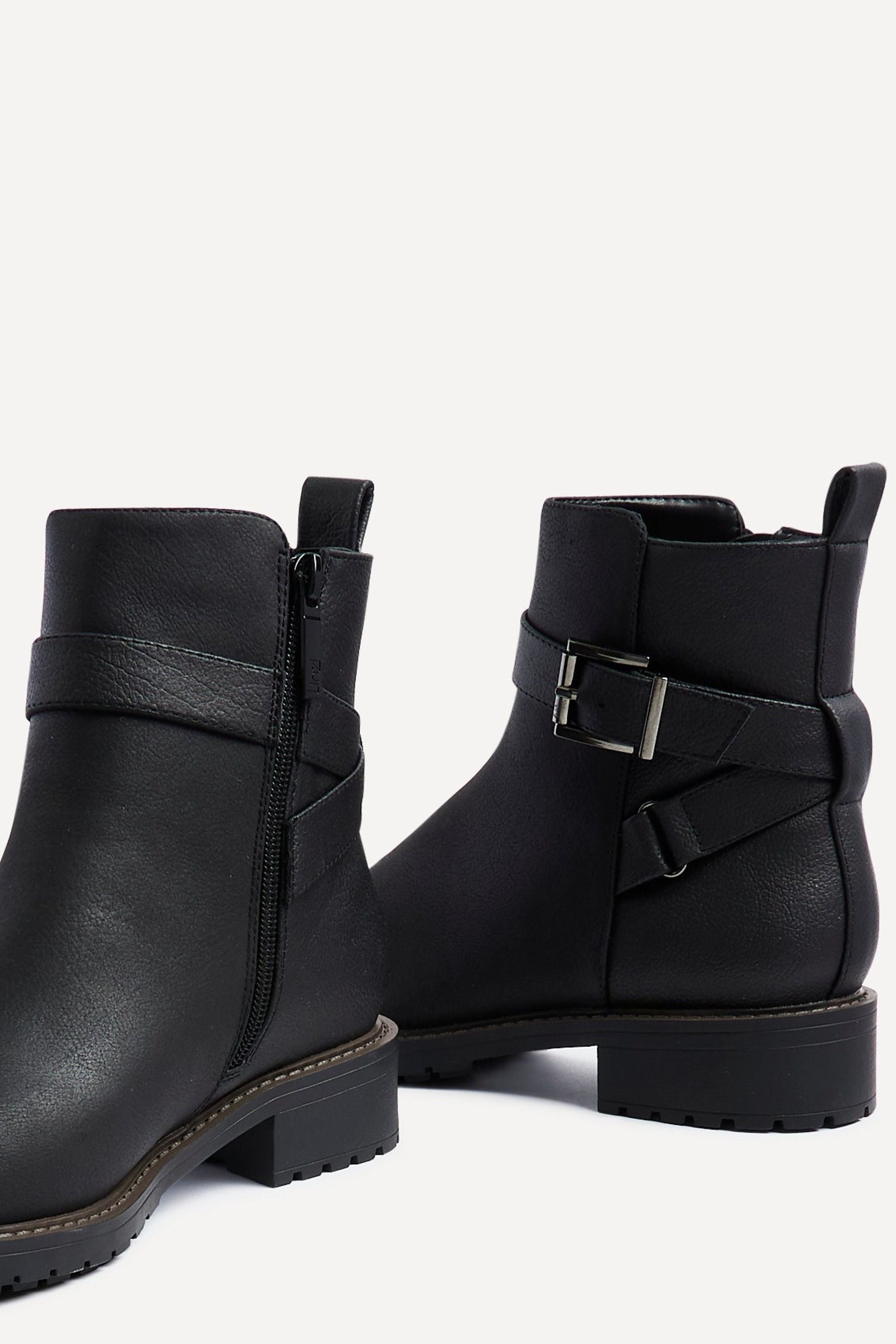 Linzi Watson Black Nubuck Ankle Boot image 4