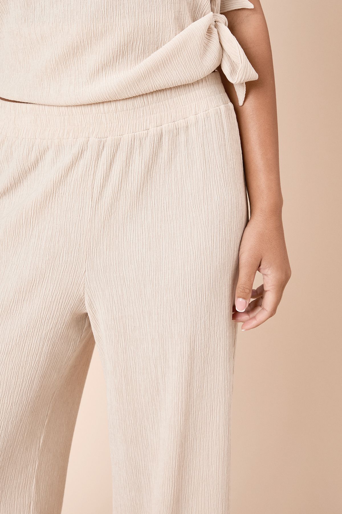 Dorothy Perkins Wide Leg Jersey Trouser Stone image 3
