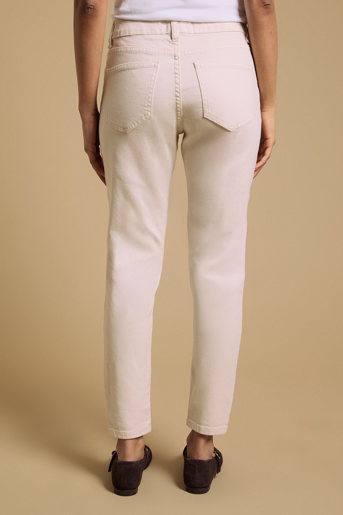 Dorothy Perkins Petite Comfort Stretch Skinny Jeans Ecru image 3