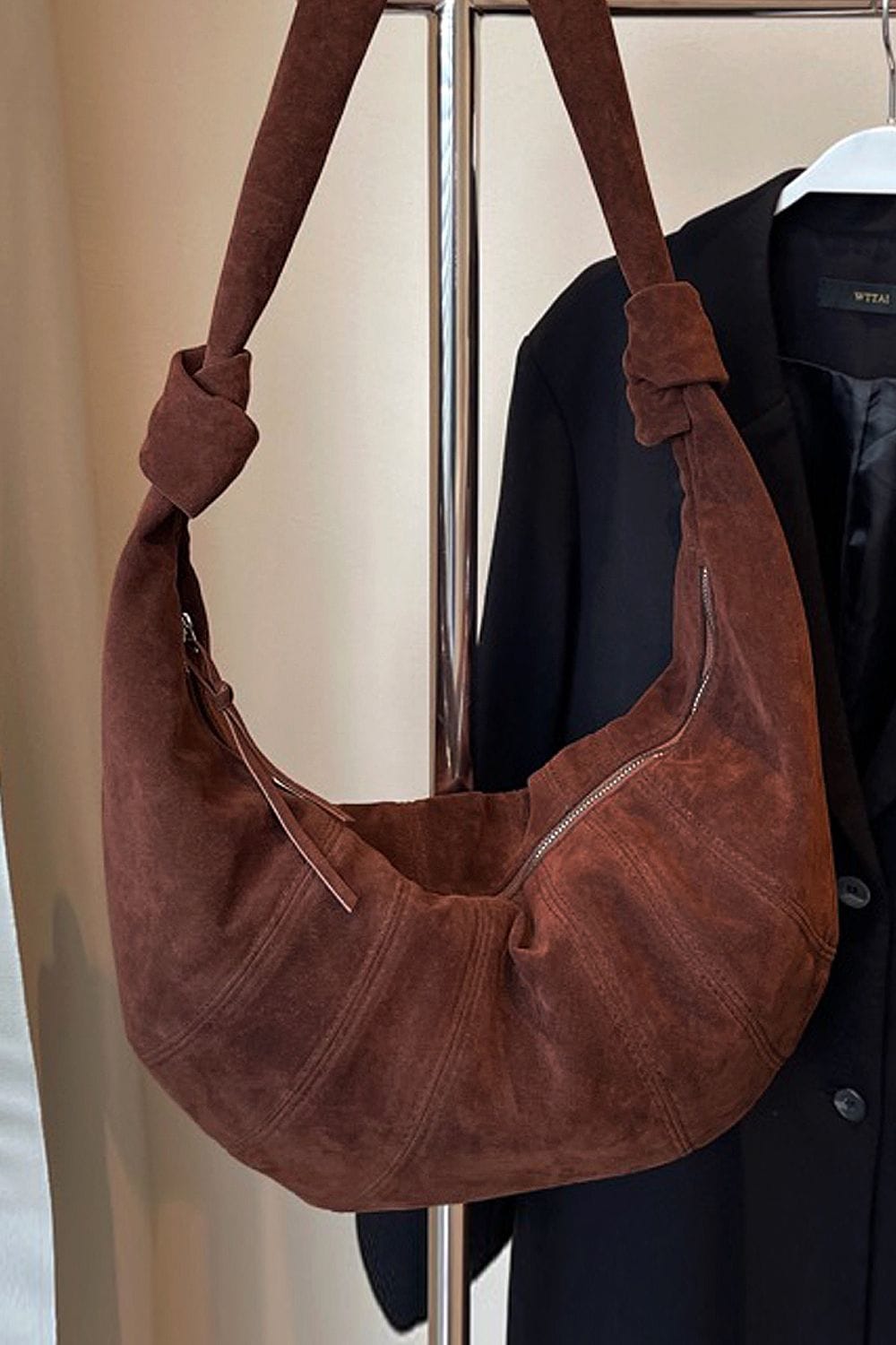 XY London 'Claud' Crescent Baguette Crossbody Shoulder Bag image 3