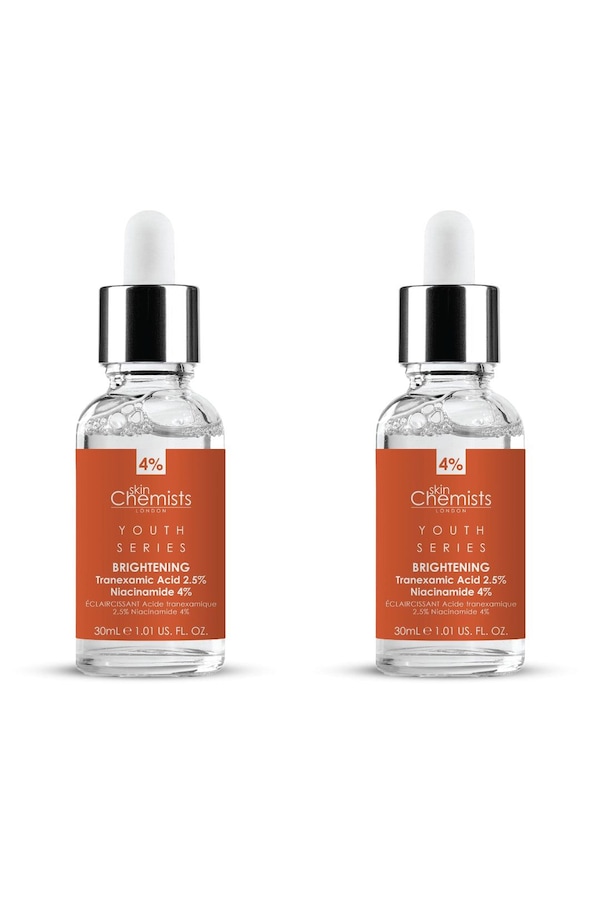 skinChemists Youth Series Tranexamic Acid 2.5%, Niacinamide 4% Brightening Serum 30ml x 2 Duo Pack