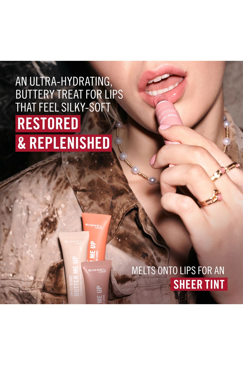 Rimmel London Oh My Gloss! Butter Me Up Lip Butter Balm 15ml 002 Latte Delight image 3