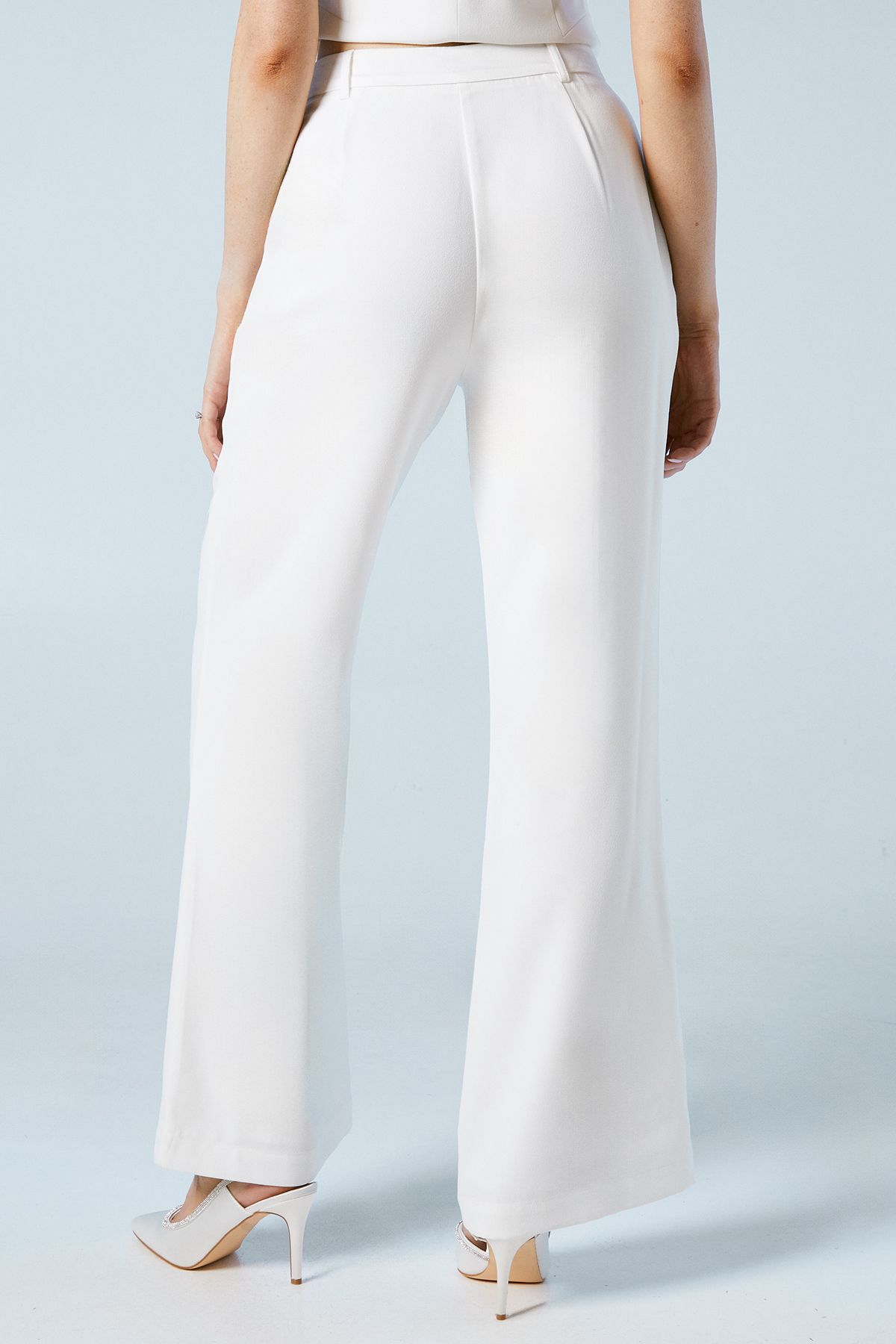 Coast Premium Flare Bridal Trousers Ivory image 4